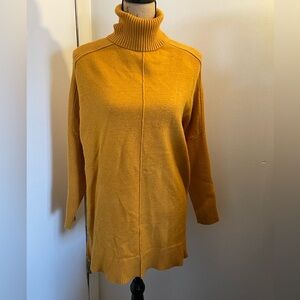 Time and Tru Mustard Yellow Turtleneck Sweater